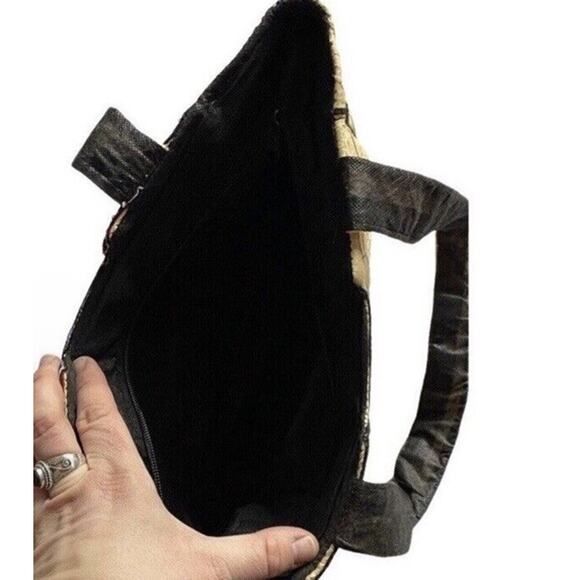 Tote Mirrored Blue Red Green White Bag Medium Shoulder Bag Pakistan NWOT - Picture 3 of 5